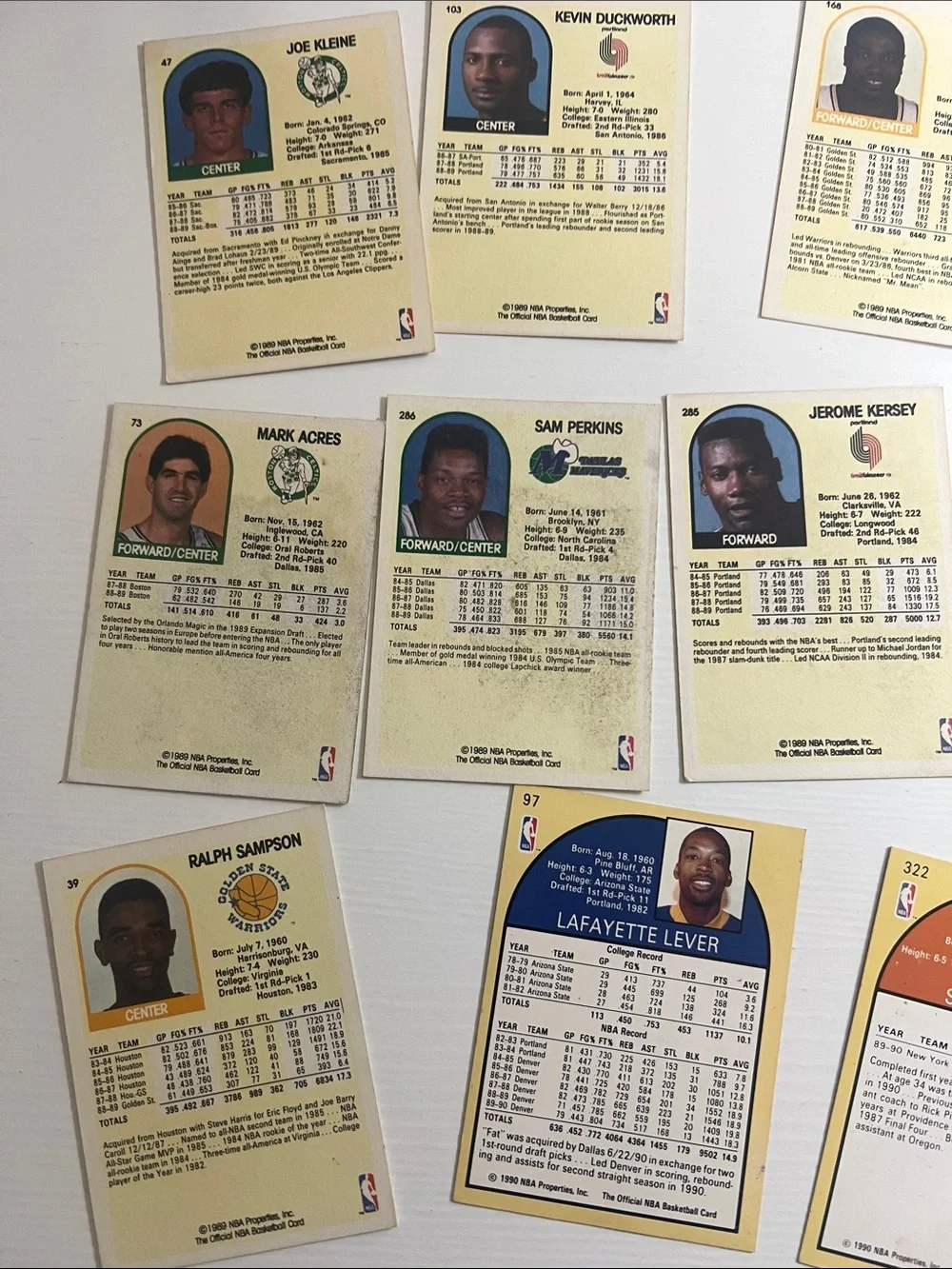 1990-91s NBA Hoops Basketball Card Lot (13 in Lot)